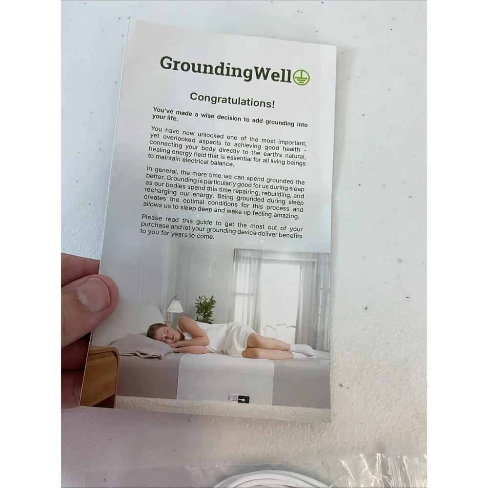 Grounding Well Flat Bed Sheet 50cm x 260cm Cotton Grounding Sheet *New In Bag*.